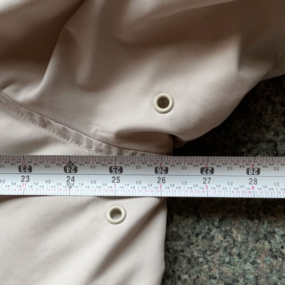 Blair Light Tan Cream Colored Coat Women XL Jacket Button Closure Polyester - Picture 6 of 7